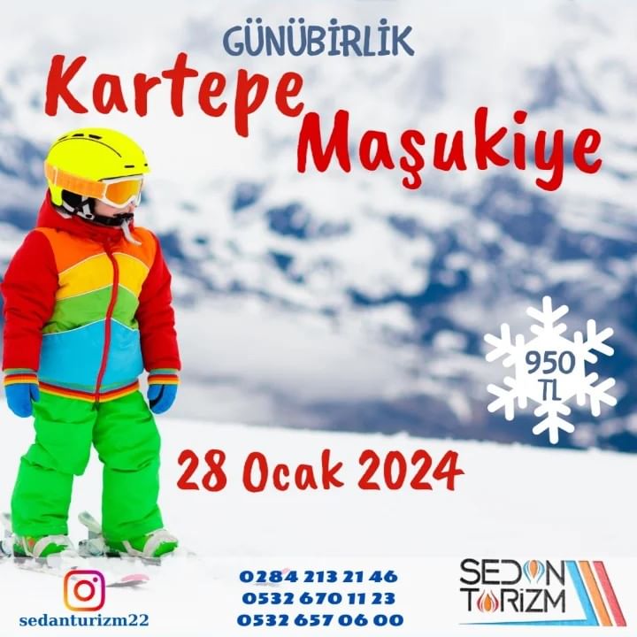 Kartepe, Maşukiye Turu Günübirlik 28 Ocak 2024